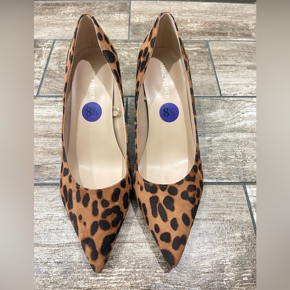 Marc Fisher Women's Alola Stiletto Heel Pumps Sz 8.5 Trendy animal Print Design - Picture 9 of 10